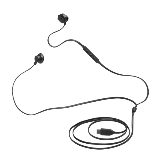 JBL Tune 305C USB - Black - Wired Hi-Res Earbud Headphones - Detailshot 3